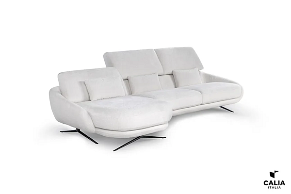 Canapé en tissu avec méridienne et appuie-tête Calia Italia Regal E PREMIUM 1205 usine Calia Italia de l'Italie. Foto №6