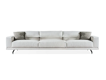 Canapé en tissu ou cuir avec appui-tête VIBIEFFE 550 Altopiano usine VIBIEFFE de l'Italie