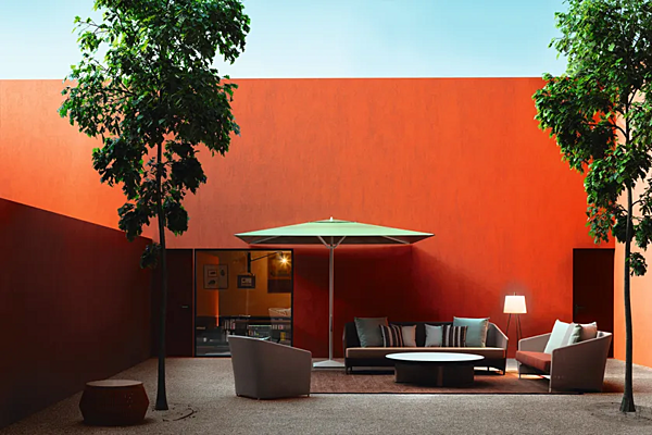 Lit de jardin avec roulettes en aluminium Bitta Lounge KETTAL usine KETTAL de l'Italie. Foto №5