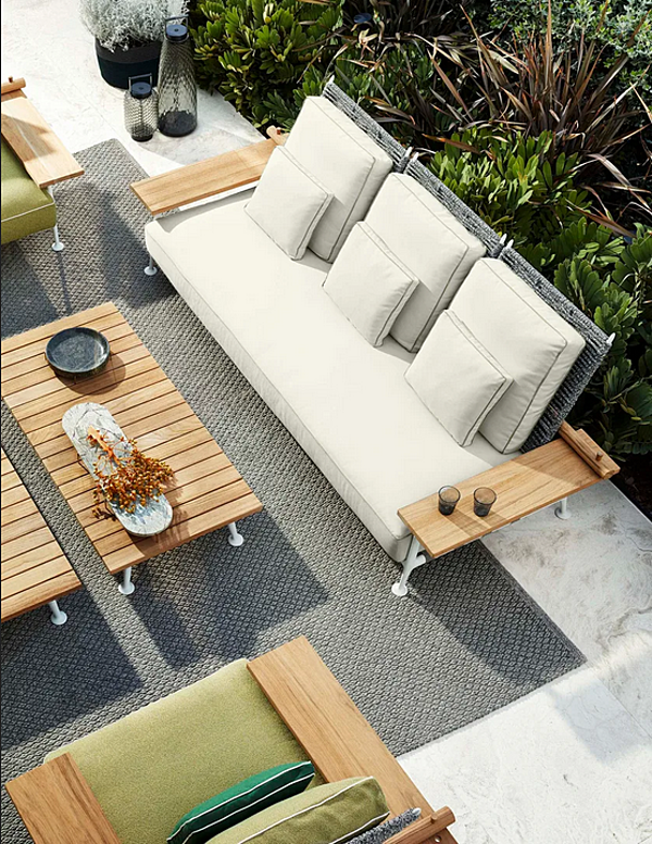 Canapé en tissu pour jardin CASSINA 239 FENC'E NATURE usine CASSINA de l'Italie. Foto №5
