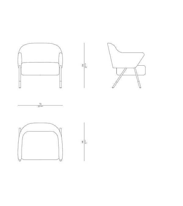 Fauteuil ROSSATO 09-PL03 usine ROSSATO de l'Italie. Foto №7