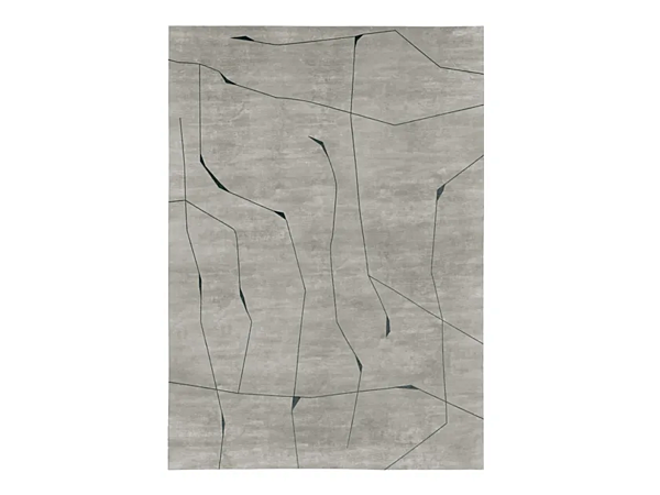 Tapis rectangulaire en soie de bambou et laine Liling GIORGETTI GA406 usine GIORGETTI de l'Italie. Foto №1