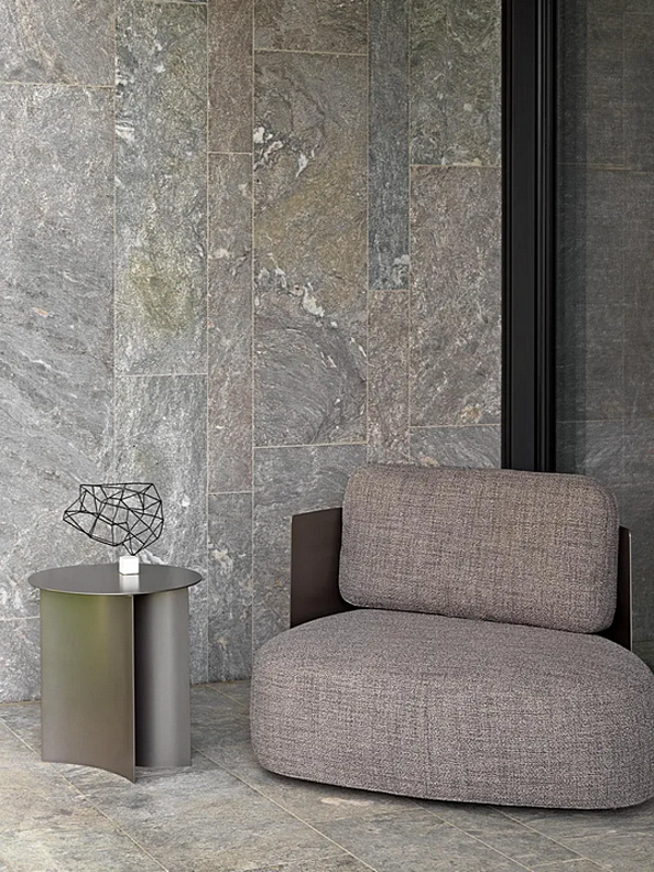 Fauteuil de jardin en tissu Pierre Shell Flou usine Flou de l'Italie. Foto №6