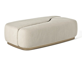 Pouf en cuir rembourré Prince FORMITALIA
