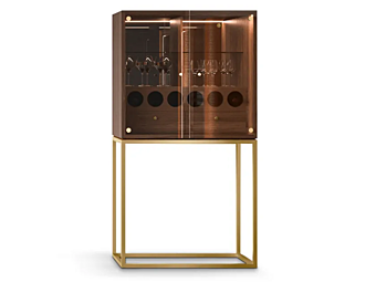 Buffet en bois et verre avec éclairage intégré FORMITALIA JEFFERY