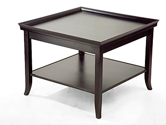 Table basse en bois avec rangement intégré pour magazines MARIONI Zen carré 02057