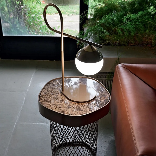 Lampe de table en fer LED Node CORTEZARI 1491, 1492 usine CORTE ZARI de l'Italie. Foto №7