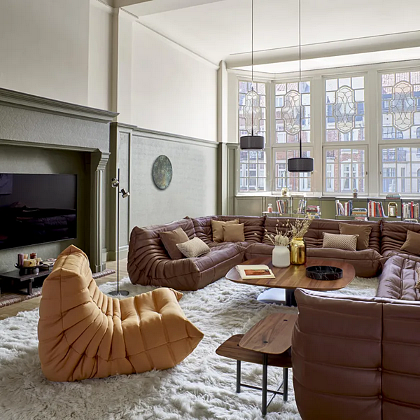 Pouf en tissu avec housse amovible LIGNE ROSET Togo 15420059 usine LIGNE ROSET de l'Italie. Foto №6