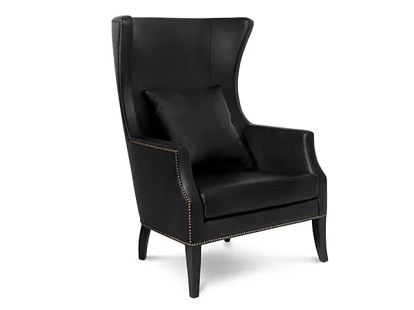 Fauteuil en cuir rembourré avec accoudoirs BRABBU collection Dukono usine BRABBU de l'Italie. Foto №1