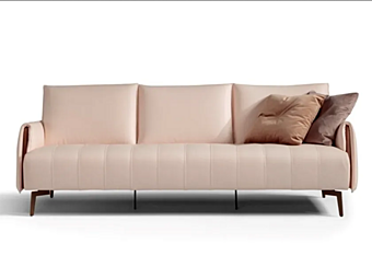 Canapé en cuir trois places Romance Marinelli Home M1252