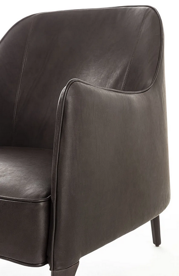 Fauteuil en cuir avec accoudoirs Jackie Frigerio usine Frigerio de l'Italie. Foto №6