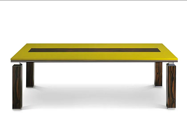 Bureau rectangulaire en cuir et mélaminé ARES i 4 Mariani usine i 4 Mariani de l'Italie. Foto №2