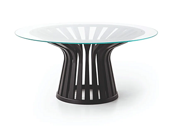 Table ronde en bois de salon Lebeau CASSINA Table ronde en bois de salon Lebeau CASSINA usine CASSINA de l'Italie
