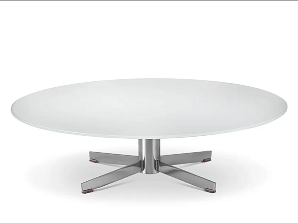 Table basse en cristal avec finition huître i 4 Mariani usine i 4 Mariani de l'Italie. Foto №1