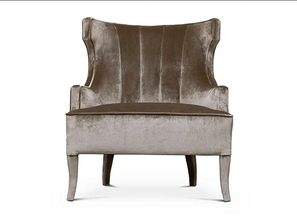 Fauteuil en velours avec accoudoirs Iguazu II BRABBU usine BRABBU de l'Italie. Foto №1