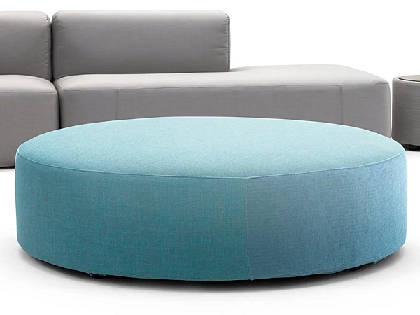 Pouf de jardin en tissu rond BELT VARASCHIN 221P1, 221P2, 221P4 usine VARASCHIN de l'Italie. Foto №1