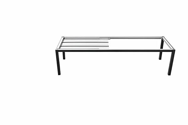 Table extensible en verre satiné SPACE SEDIT usine SEDIT de l'Italie. Foto №9