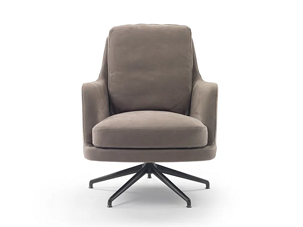 Fauteuil pivotant en tissu avec accoudoirs Marley FLEXFORM usine FLEXFORM de l'Italie. Foto №1