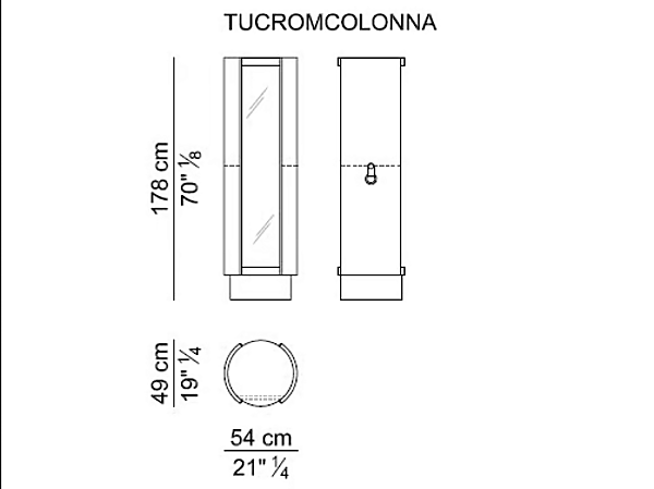 Armoire en cuir miroir Tucroma i 4 Mariani usine i 4 Mariani de l'Italie. Foto №6