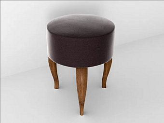 Tabouret bas en tissu rembourré Park Avenue Easy PKPOUFCHEETAH usine Park Avenue de l'Italie