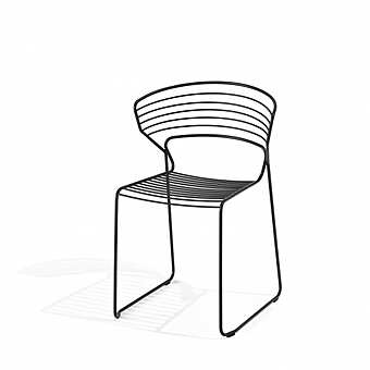 Chaise DESALTO Koki Wire - chair 635