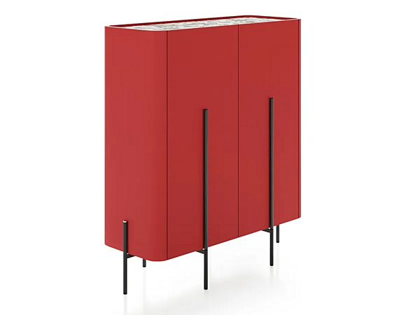 Buffet avec portes en bois Liu Jo Living Collection Caillou CMB MD4 usine Liu Jo Living Collection de l'Italie. Foto №1