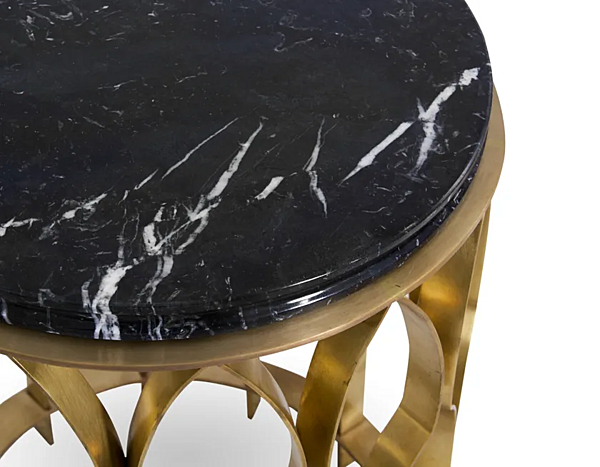 Table basse ronde en laiton Mecca BRABBU pour salon usine BRABBU de l'Italie. Foto №3