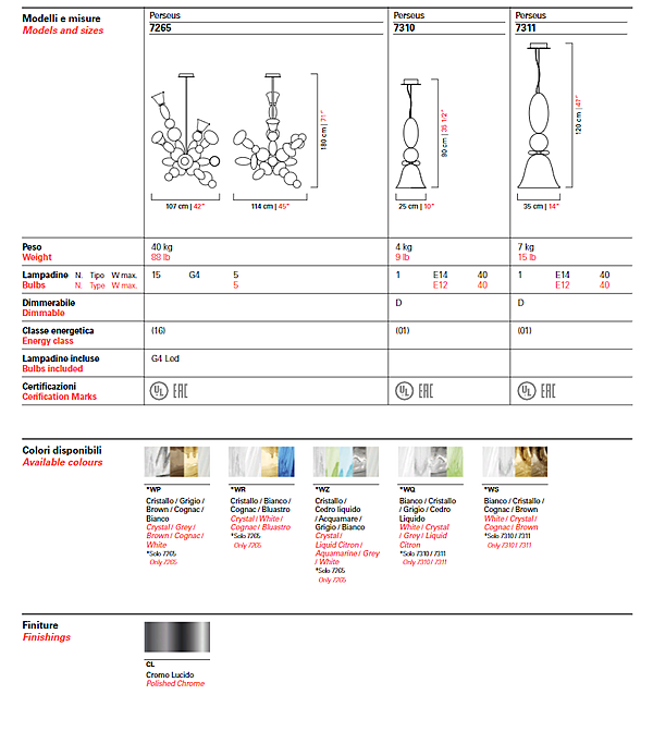 Lustre Barovier&Toso Perseus 7265 usine Barovier&Toso de l'Italie. Foto №8