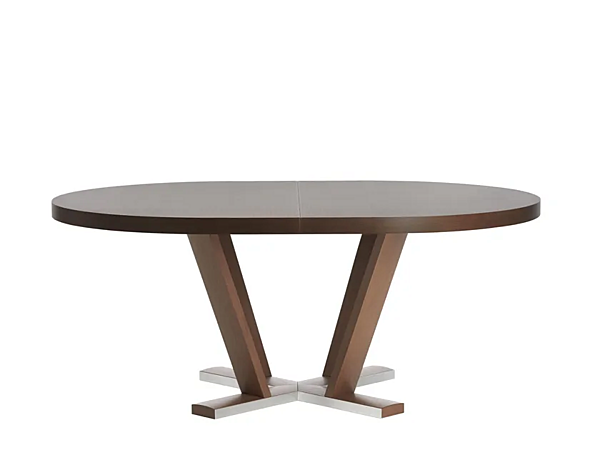 Table ovale extensible en bois Aura 830 Potocco 830/TO1 usine POTOCCO de l'Italie. Foto №1
