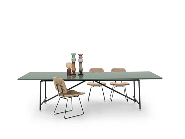 Table rectangulaire en placage de bois FLEXFORM Any Day usine FLEXFORM de l'Italie. Foto №2