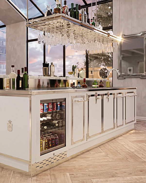 Bar à domicile en acier sur mesure Officine Gullo usine Officine Gullo de l'Italie. Foto №2
