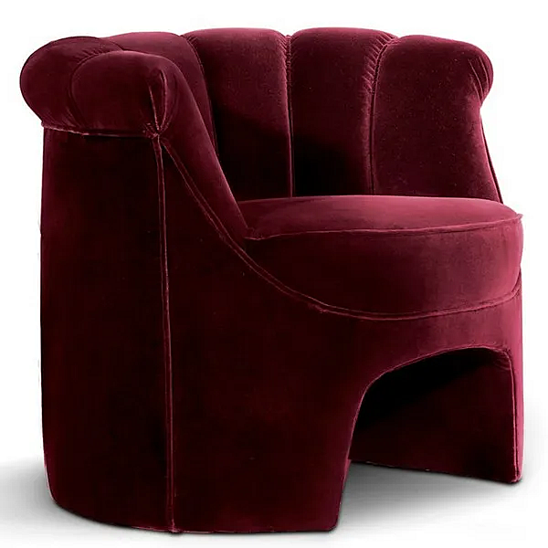 Fauteuil en velours avec accoudoirs Hera BRABBU usine BRABBU de l'Italie. Foto №2