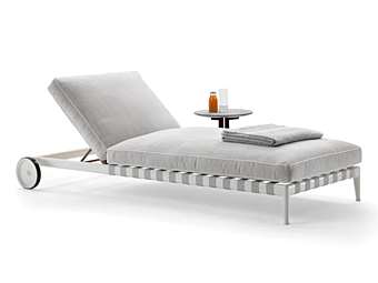 Transat en tissu avec roulettes ATLANTE FLEXFORM