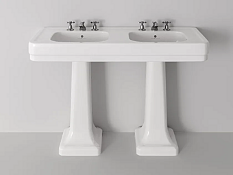 Lavabo céramique à double piédestal Broadway Park Avenue PKBROADWAYM, PKPEDESTAL usine Park Avenue de l'Italie