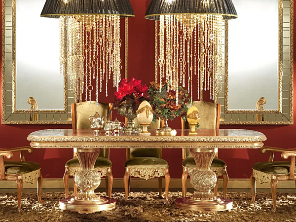 Table rectangulaire en bois Royal A.R. Arredamenti 706 usine A.R.ARREDAMENTI SRL de l'Italie. Foto №2