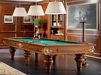 Table de billard rectangulaire en bois Modenese Luxury Interiors 13601 usine MODENESE GASTONE de l'Italie