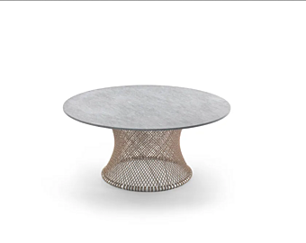 Table de jardin ronde en acier inoxydable et PVC FLEXFORM Oasis 02C7L1, 02C7L2, 02C7L3 usine FLEXFORM de l'Italie