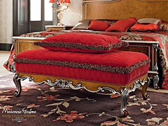 Banc rembourré en tissu Modenese Luxury Interiors 12514 usine MODENESE GASTONE de l'Italie