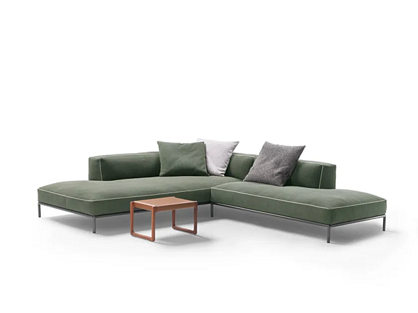 Canapé d'angle en tissu avec dossier rembourré FLEXFORM PERRY UP usine FLEXFORM de l'Italie. Foto №4