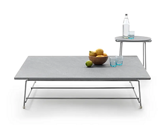Table basse en pierre basse FLEXFORM collection Any Day Outdoor Table basse en pierre basse FLEXFORM collection Any Day Outdoor usine FLEXFORM de l'Italie