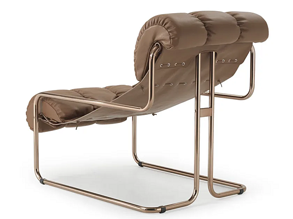 Fauteuil en cuir avec accoudoirs Tucroma I 4 Mariani usine i 4 Mariani de l'Italie. Foto №11