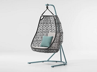 Siège balançant en fibre synthétique pour jardin KETTAL MAIA 1 place