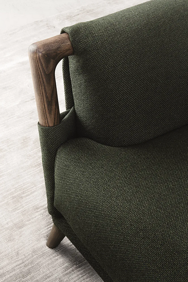 Fauteuil en tissu avec housse amovible Flou Gaudi usine Flou de l'Italie. Foto №12