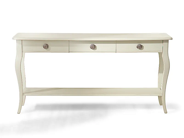 Table console rectangulaire en bois avec tiroirs MARIONI Collection Eye 02067 usine MARIONI de l'Italie. Foto №1