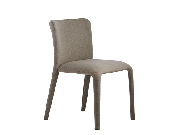 Chaise en tissu rembourrée Lars 902 Potocco 902 usine POTOCCO de l'Italie. Foto №1