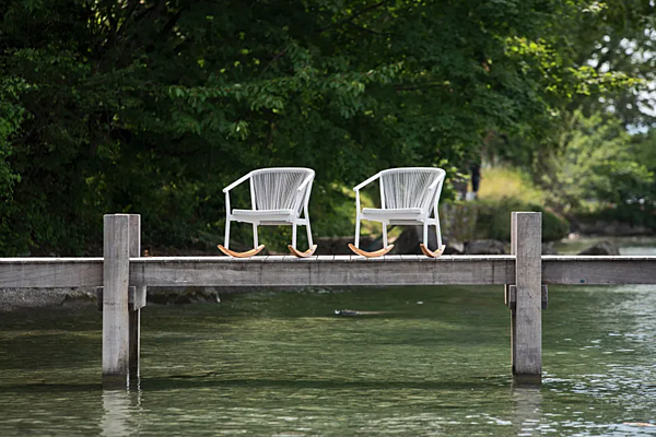 Fauteuil à bascule en aluminium revêtu de poudre avec accoudoirs VARASCHIN SMART 247D, 247DS, 247DH usine VARASCHIN de l'Italie. Foto №7