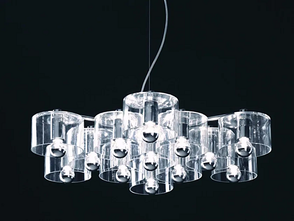 Suspension en verre soufflé Fiore 433 Oluce usine Oluce de l'Italie. Foto №1