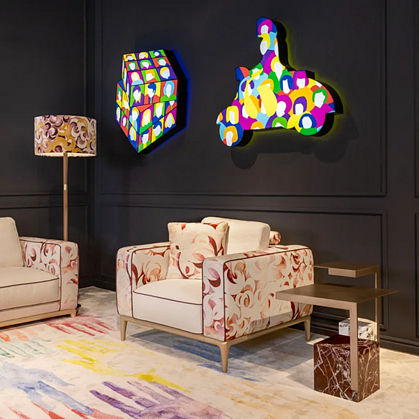 Lampe sur pied en velours Partagas FORMITALIA Partagas-FloorLamp-C, Partagas-FloorLamp-B usine FORMITALIA de l'Italie. Foto №4