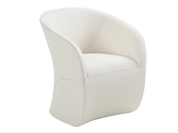 Fauteuil rembourré avec accoudoirs en tissu Calla ZANOTTA usine ZANOTTA de l'Italie. Foto №1