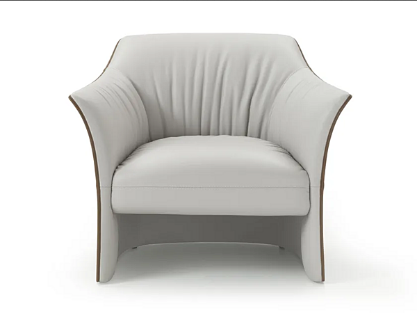 Fauteuil en cuir avec accoudoirs Sella I 4 Mariani usine i 4 Mariani de l'Italie. Foto №2
